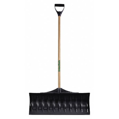 N/A Snow Shovel W/ 30 in W Blade, 42 in L Poly/Wood Handle W/ D Grip Handle