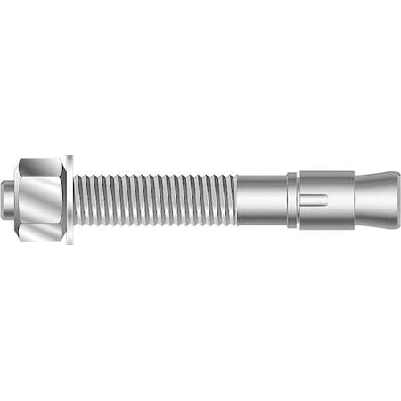 MKT FASTENING SUP-R-STUD + Wedge Anchor, 3/8" Dia., 3" L, Steel Yellow Zinc, 50 PK