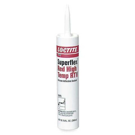 LOCTITE High Temp. Gasket Sealant, 300 mL, Red, Temp Range -75 to 600 Degrees F