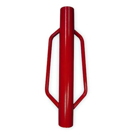 N/A Fence Post Driver, 17.5 lb Wt, 24 in H, 2 3/4 in ID Steel Tube, Red