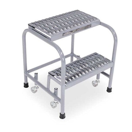 COTTERMAN 20 in H Steel Rolling Step, 2 Steps, 450 lb Load Capacity