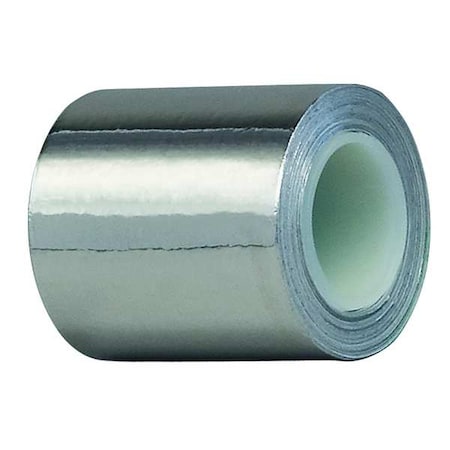TAPECASE FoilTape, StainlessSteel, Silver, 3ydL, 2inW