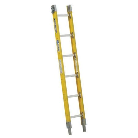 WERNER 6 ft. Overall H, Sectional Ladder, Fiberglass, 6 Steps, 250 lb Load Capacity