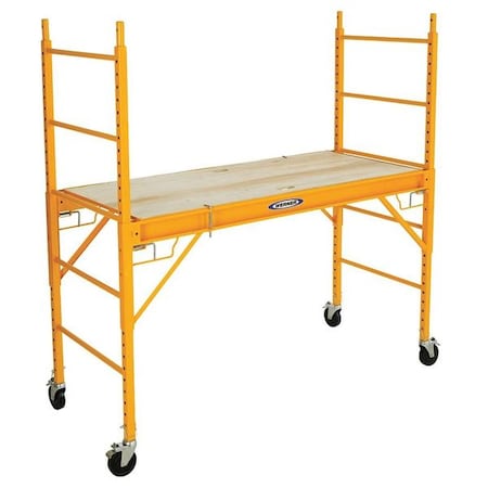 WERNER Scaffold Tower, Steel, 1, 000 lb Load Capacity, 6 ft Platform Height