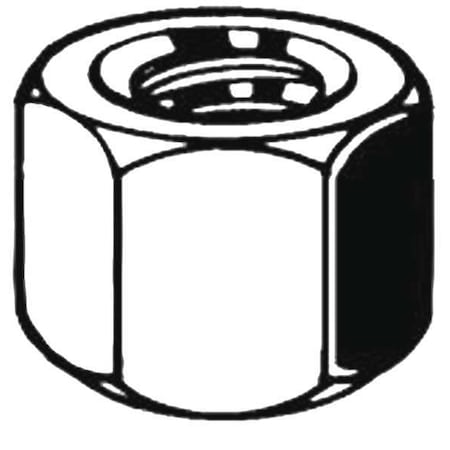 N/A Hex Nut, 7/8"-14, Steel, Grade 8, Black Oxide, 1-11/64 in Ht, 5 PK