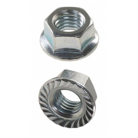 N/A Lock Nut, 1/2"-13, Steel, Grade A, Zinc Plated, 3/4 in Hex Wd, 29/64 in Hex Ht, 50 PK