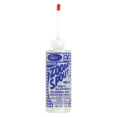 SUPCO Lubricating Oil, 4 fl oz, Bottle, Paraffin Base, Clear