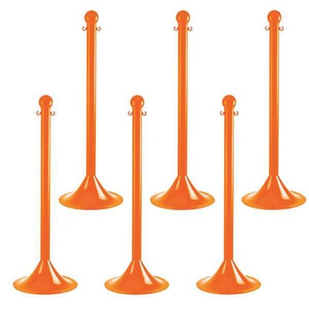 N/A Light Duty Stanchion, 41 In. H, PK6