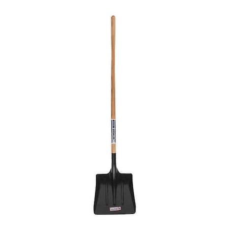 SEYMOUR MIDWEST Scoop Shovel, Steel Blade, 54 in L Hard Wood Handle