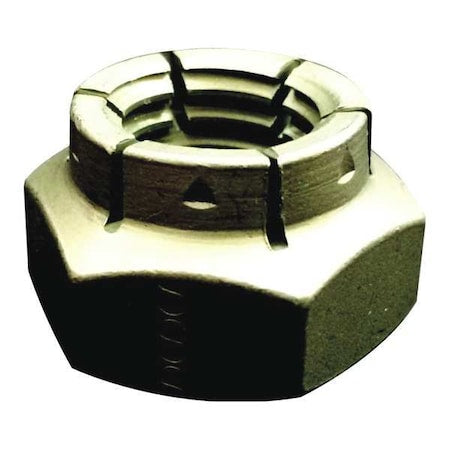 FLEXLOC Flexible Top Lock Nut, 1/4"-20, Steel, Grade 2, Cadmium Plated, 3/32 in Ht, 100 PK
