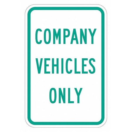 LYLE Company Vehicles Parking Sign, 18" x 12, T1-5298-EG_12x18