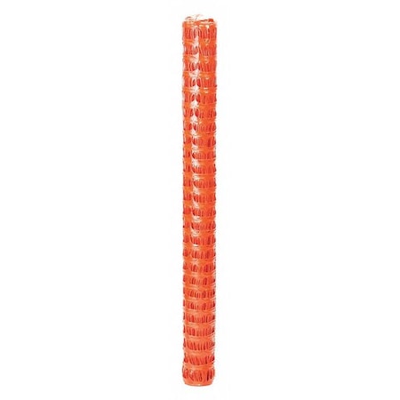 QUEST Fence, 4" x 2-1/4" Mesh, 4 ft. H, Orange