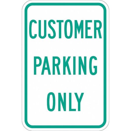 LYLE Customer Parking Sign, 18" x 12, T1-1194-DG_12x18
