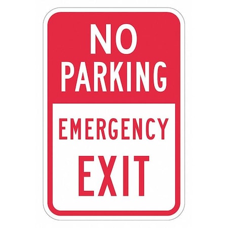 LYLE No Parking Exit Sign, 18" x 12, T1-1840-EG_12x18