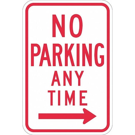 LYLE No Parking Any Time Sign, 18" x 12, T1-1171-EG_12x18