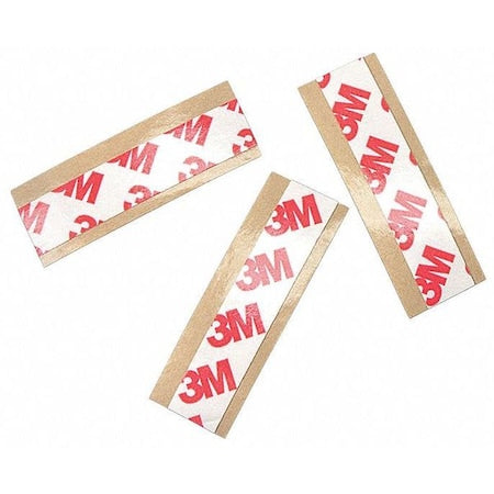 3M Film Tape, 1 in W, 2 in L, 8.3 mil, Polyester Film, Double-Sided, 5 PK