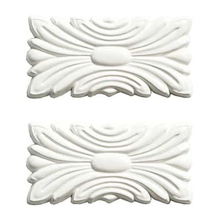 MIRREDGE Seam Plates, 3 in L, 1 1/2 in W, 1/4 in H, Dove White