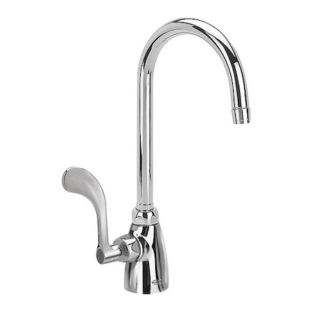ZURN Wristblade Handle Laboratory Faucet, 2-3/16" Mount, Chrome 1 Hole