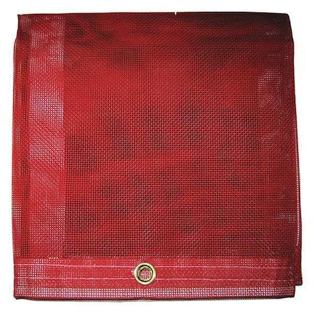 MAURITZON Standard Duty Tarp, 5 ft 8 in x 7 ft 8 in, 5 Mil, Red, Vinyl, Tear Resistant, UV Resistant