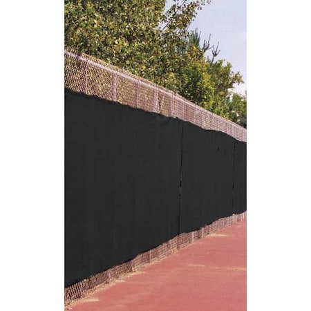 N/A Fence Screen, 25 ft. L, 6 ft. H, Black