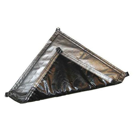 MAURITZON Heavy Duty Tarp, 10 in x 11 ft 6 in, 0.127 Mil, Black, Polyethylene, UV Resistant