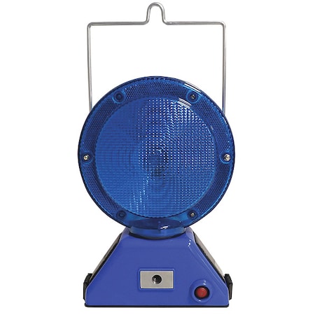 RAILHEAD GEAR Barricade Light, Polypropylene, 10-3/4" Height, 7-3/4" Length, Blue