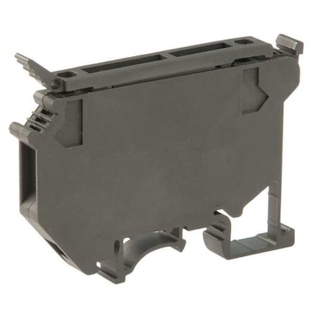 SCHNEIDER ELECTRIC Terminal Block, Fused Disconnect, 1 Pole, 12 A, 600 V AC, 10 AWG, Screw Termination, Black