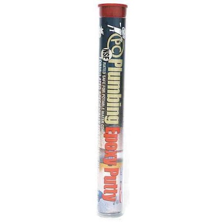 PC PRODUCTS Plumbing Epoxy Putty, 4 oz Container Size, Tube, PC-Plumbing, Gray/Tan