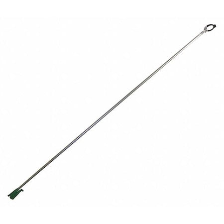 UNGER Trash Grabber, Squeeze Handle, 92 in L, 4 1/4 in Grabber Opening, Steel, Green