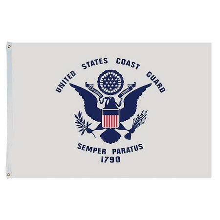 ANNIN FLAGMAKERS US Coast Guard Flag, 4x6 Ft, Nylon