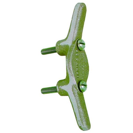 ANNIN FLAGMAKERS Rope Cleat, A-9, Aluminum, Silver