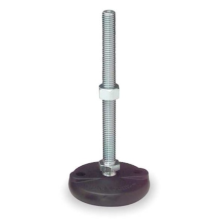 S & W MANUFACTURING Level Mount, Swivel Stud, 5/8-11, 3in Base