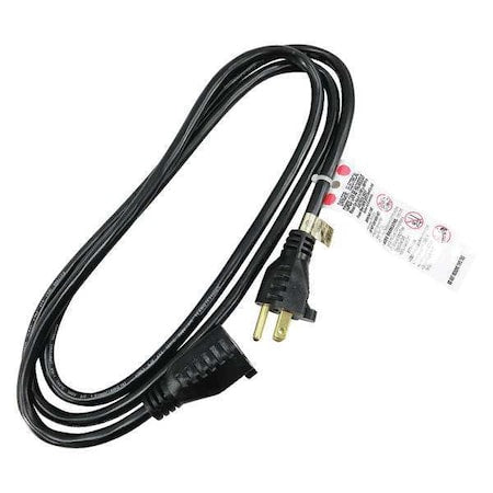 N/A SJT Extension Cord, 16 AWG, Indoor, 16/3, 1 Outlets, 5-15R, Black, PVC, 5-15P, 6 ft