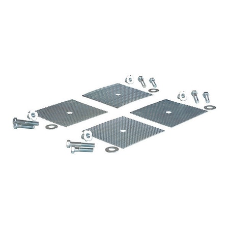 N/A Speed Bump Glue Down Kit, Stainless Steel, Steel, 4 in Height, 9 in Length, Silver