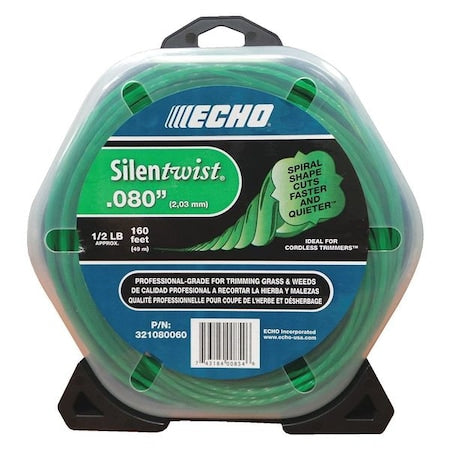 ECHO Trimmer Line, 160 ft. L, 0.080" Dia.