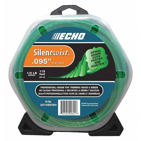 ECHO Trimmer Line, 80 ft. L, 0.095" Dia.