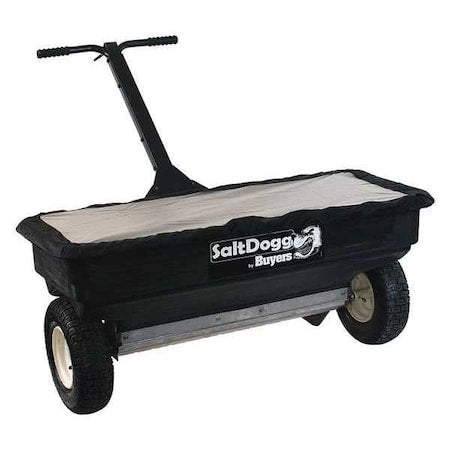 BUYERS PRODUCTS 2.5 cu ft Drop Walk Behind Spreader For Bagged Salt & Ice Melt, Up to 25 ft Spread