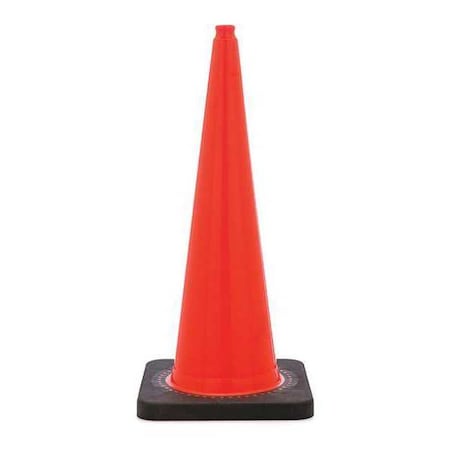 N/A Traffic Cone, PVC, Non-Reflective, 36 in Height, 12 lb, Orange