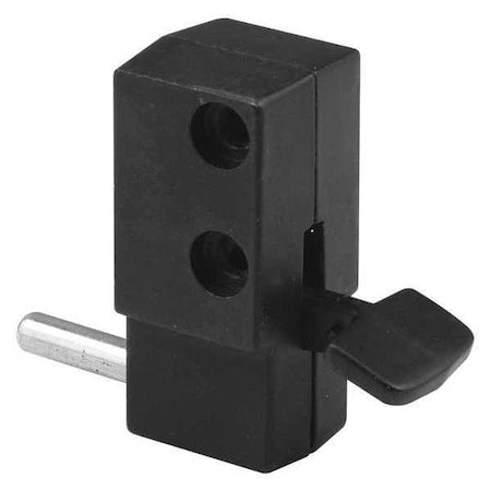 PRIMELINE TOOLS Black Diecast, Step-On Patio Door Lock (Single Pack)
