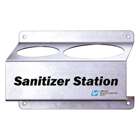 BEST SANITIZERS 6-13/32"H x 9-3/4"W x 6-13/64" D, Wall Mounting Bracket for Wipe Canister and Quart Bottle