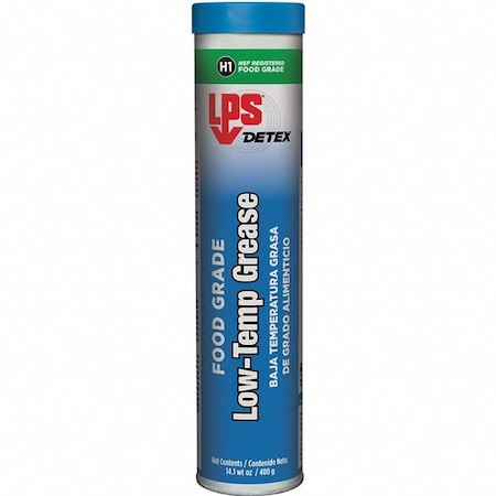 LPS Multipurpose Grease, 14 oz, Cartridge, Synthetic Base, 395 Degrees F Max Op Temp, White
