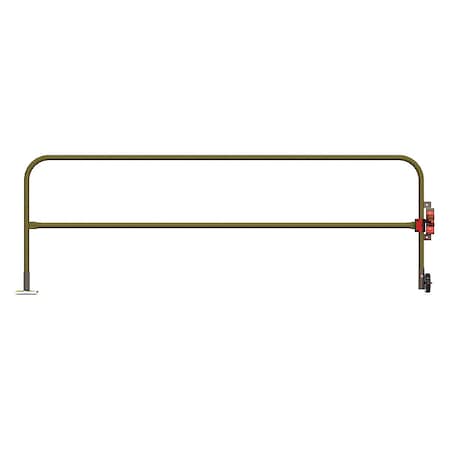 GARLOCK SAFETY SYSTEMS Floor Mounted Swing Gate, Red