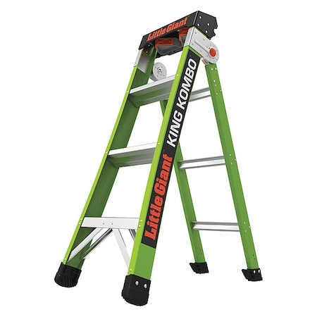 LITTLE GIANT LADDERS Multipurpose Ladder, Extension Ladder, Leaning Ladder, Stepladder Configuration, 6 ft 10 in