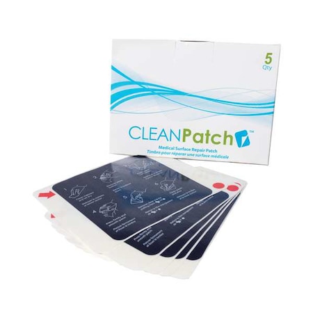 CLEAN PATCH Mattress Repair Patch, Blue, 3.5" L, PK5