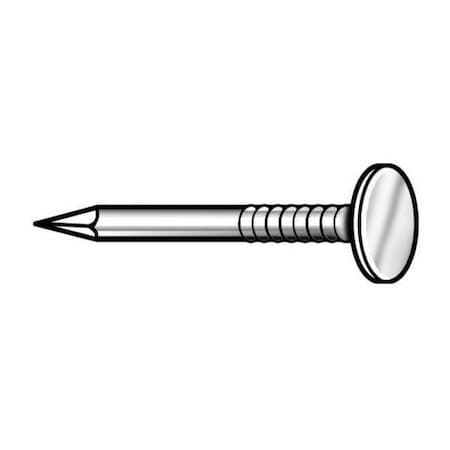 N/A Roofing Nail, 1-1/2 in L, 4D, Steel, Electro Galvanized Finish, 11 ga, 187 PK