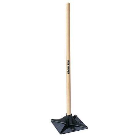 TRUE TEMPER Dirt Tamper, 8x8 In Blade, Handle 42 In