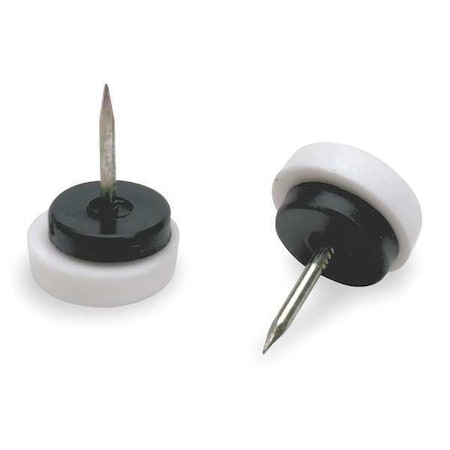 N/A Furniture Glides, Nail-On, Rd, 1-1/8", PK24