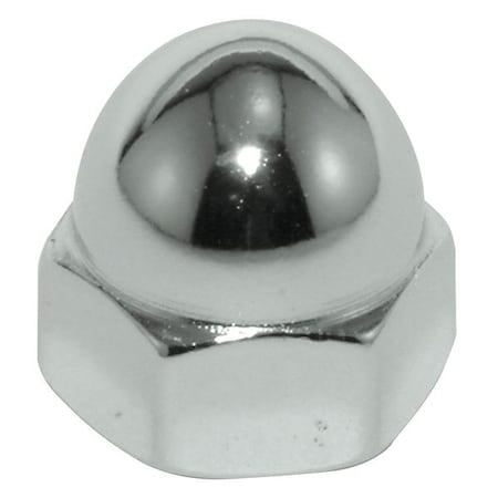 N/A Low Crown Cap Nut, 3/8"-16, 18-8 Stainless Steel, Plain, 5/8 in H, 10 PK