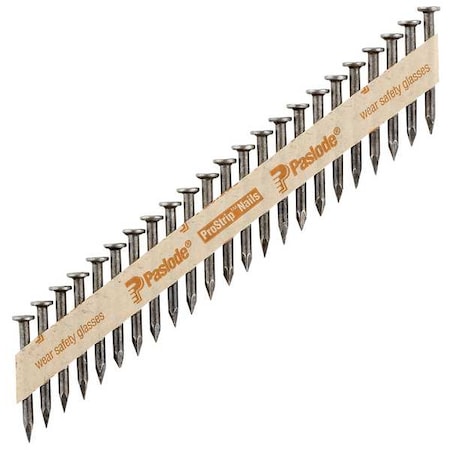 PASLODE Collated Metal Connector Nail, 1-1/2 in L, Not Applicable, Brite, Flat Head, Straight, 1000 PK
