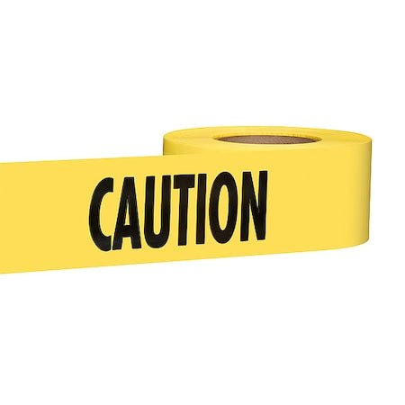 MILWAUKEE TOOL 1000 Ft. Yellow Barricade Tape, Caution